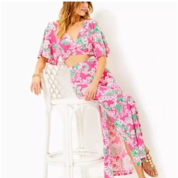 Lilly Pulitzer Minka Maxi Set in Roxie Pink
